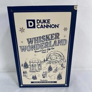 Duke Cannon Whisker Wonderland Vol 2 gift box set Best Damn beard wash & oil new